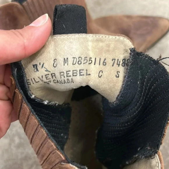 Silver  rebel western booties - Picture 6 of 6